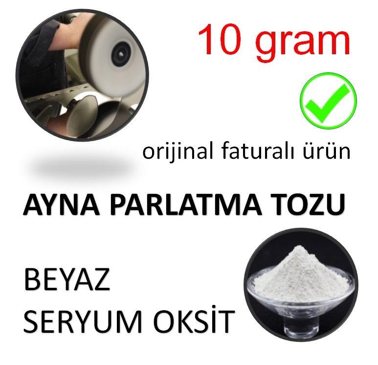 Ayna Parlatma Tozu Beyaz Seryum Oksit 10 gram