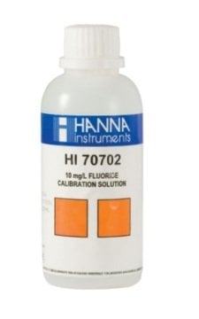 HANNA HI70702M Standard Solution at 10 mg/L F¯, 230 mL bottle