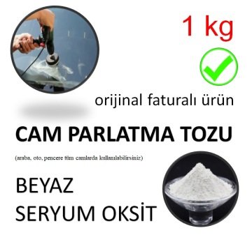 Araç Camı Parlatma Tozu Beyaz Seryum Oksit 1 kg