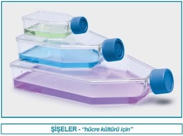 İSOLAB 120.11.025 şişe - hücre kültürü - geçirgen kapaklı - 25 cm2 - 7 ml (200 adet)