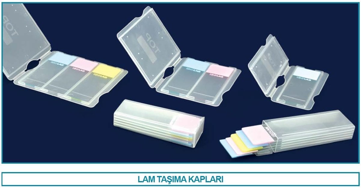 İSOLAB 076.05.002 lam taşıma kutusu - 2 lam (1 adet)