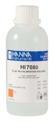 HANNA HI7080M 2.3 g/L Sodium Standard Solution, 230 mL