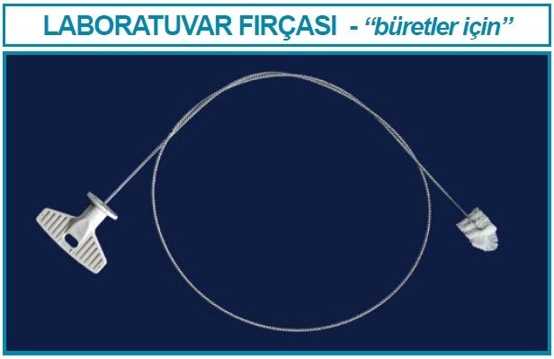 İSOLAB 071.05.005 fırça - emici olmayan - büret için (1 adet)