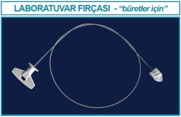 İSOLAB 071.05.005 fırça - emici olmayan - büret için (1 adet)