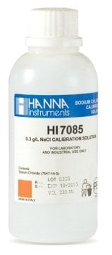 HANNA HI7085M Standard Solution at 0.3 g/L NaCl, 230 mL bottle