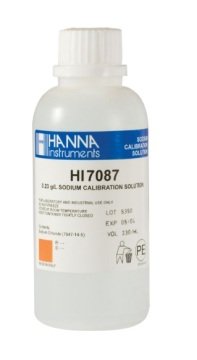 HANNA HI7087M Standard Solution at 0.23 g/L Na+, 230 mL bottle