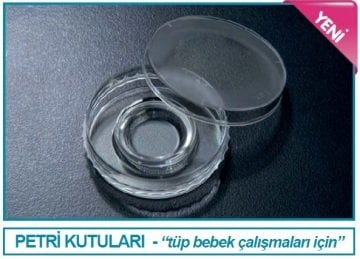 İSOLAB 120.04.160 IVF kabı - hücre kültürü için - 20 mm çaplı kuyulu - yüzey kaplı (500 adet)