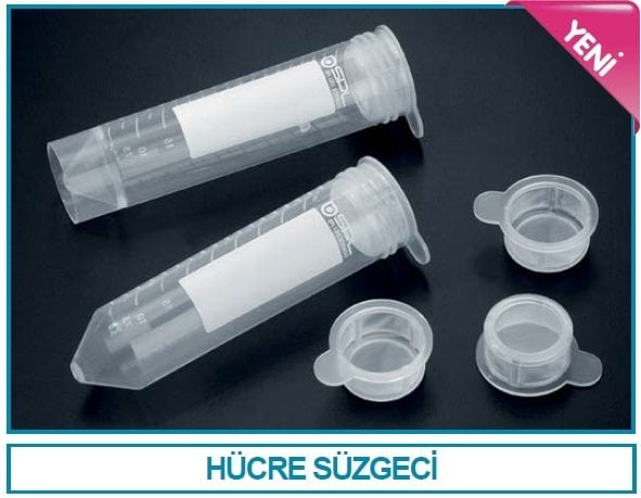 İSOLAB 078.02.103 hücre süzgeci - hücre kültürü için - 100 um por ölçüsü - sarı (50 adet)