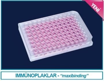 İSOLAB 121.05.096 immünoplak - immunoplate - bağlayıcı yüzeyli (100 adet)