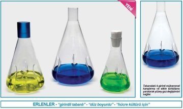 İSOLAB 027.06.250 erlen - cam - girintili tabanlı - kapaksız - 250 ml (1 adet)