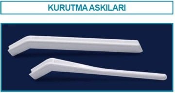 İSOLAB 071.01.102 kurutma askısı çubuğu - küçük (16 adet)