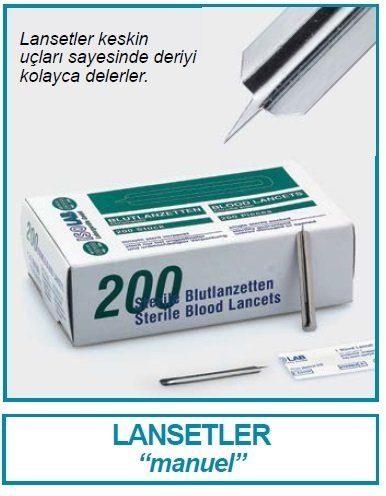 İSOLAB 088.01.001 lanset - manuel (200 adet)
