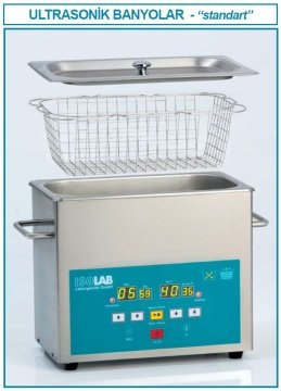 İSOLAB 621.05.003 banyo - ultrasonik - 3 lt (1 adet)