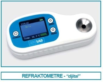 İSOLAB 618.32.001 refraktometre - dijital - 0 - 95 % brix (1 adet)