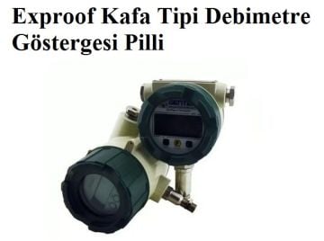 Exproof Kafa Tipi Debimetre Göstergesi Pilli