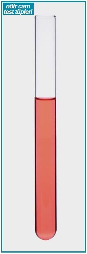 İSOLAB 077.01.002 tüp - cam - 12 x 100 mm (100 adet)