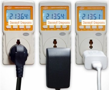 BGM88 Timer Özellikli Enerji Ölçer / Prizden Güç Ölçer