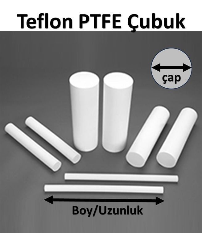 55 mm Teflon PTFE Çubuk