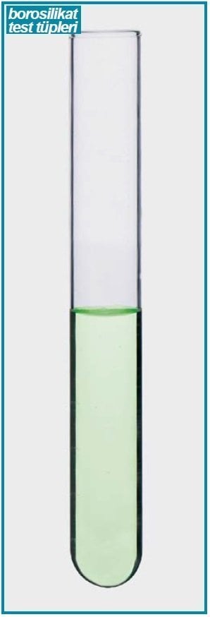İSOLAB 077.02.002 tüp - borosilikat cam - 12 x 100 mm (100 adet)