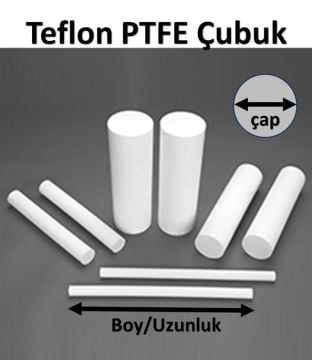 45 mm Teflon PTFE Çubuk