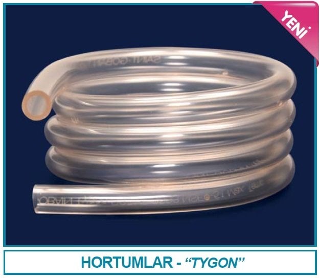 İSOLAB 052.09.006 hortum - tygon - 6.4 mm iç çap - 9.6 mm dış çap (1 metre)