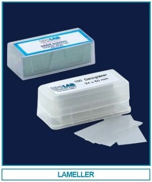 İSOLAB 075.00.005 lamel - 24 x 32 mm - ekonomik kalite - 100 ad/kutu (1000 adet)