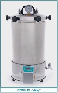 İSOLAB 601.02.024 otoklav - dik tip - 24 lt (1 adet)