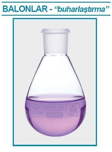 İSOLAB 030.55.500 balon - buharlaştırma - 500 ml (1 adet)