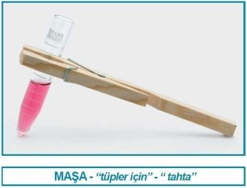 İSOLAB 080.04.001 tup masası - tahta (1 adet)