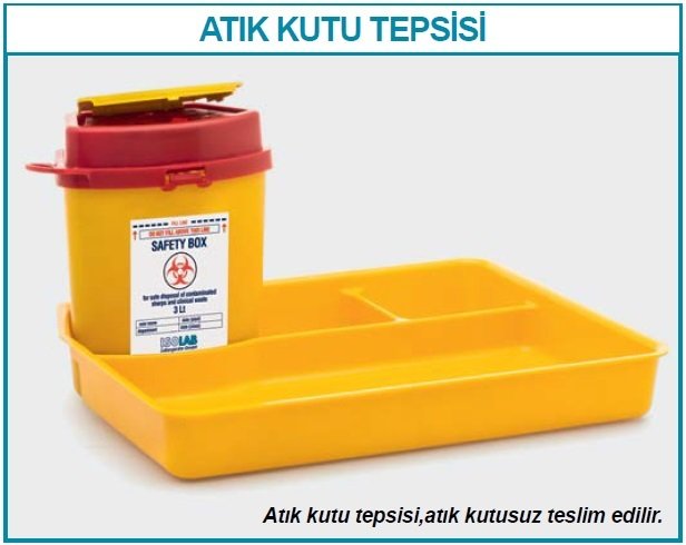 İSOLAB 062.80.001 atık kutu tepsisi (1 adet)