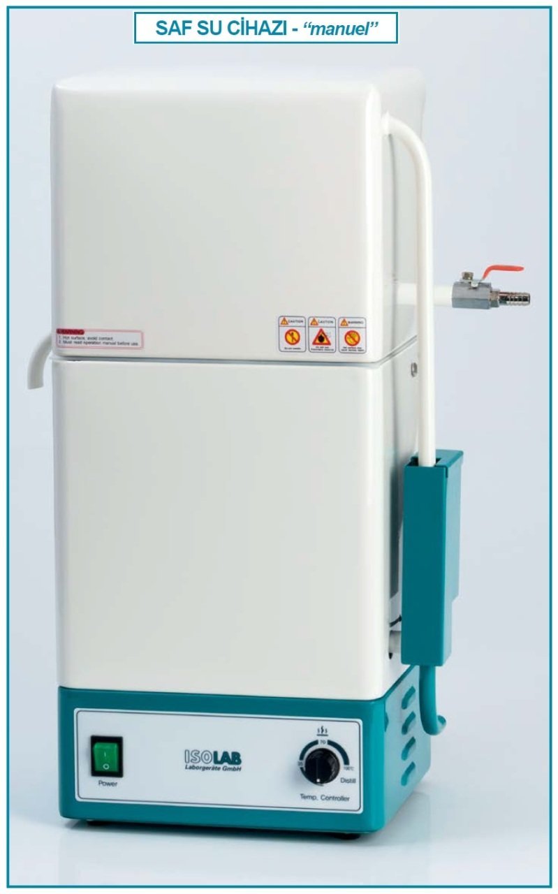 İSOLAB 623.01.008 destile cihazı - su - deposuz - 7.5 lt/saat (1 adet)
