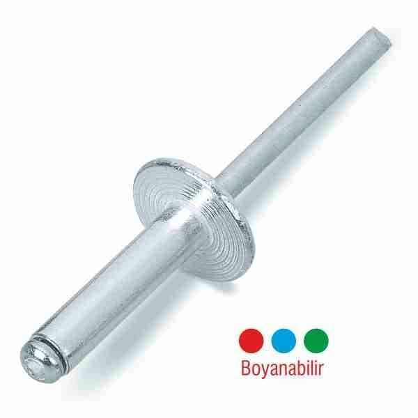 Alüminyum Pop Perçin Geniş Kafa 14 mm şapka 4.8x20 mm