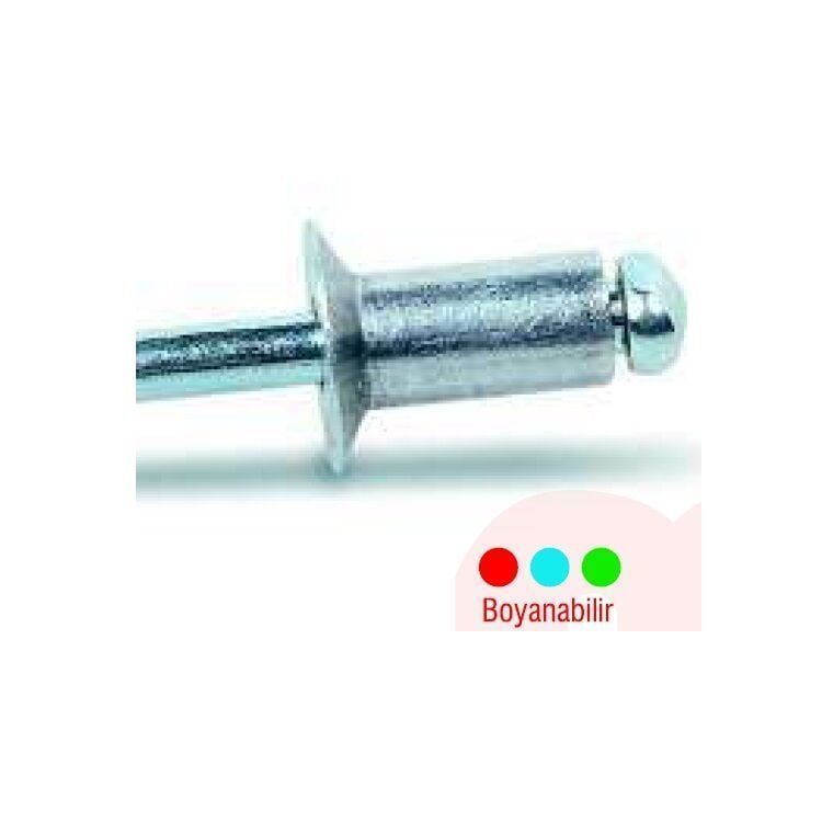 Alüminyum Pop Perçin Havşa Kafa 4.8x25 mm