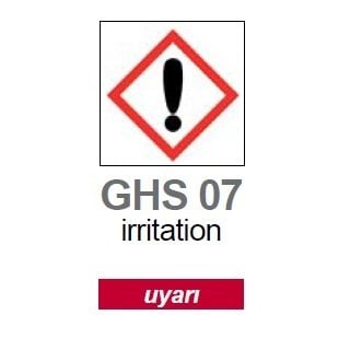 İSOLAB 099.17.T01 zararlı piktogramı GHS 7 uyarı etiketi 26x37mm-250 etiket