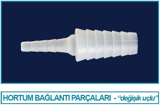 İSOLAB 052.21.003 hortum bağlantı parçası - daralan uç - 3 ile 5 mm (1 adet)