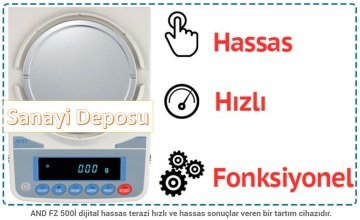 AND FZ 500İ Hassas Terazi - Hassasiyet:0.001 gr. Max: 520 gr.