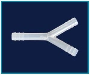 İSOLAB 052.23.010 hortum bağlantı parçası - Y form - 10 mm çap (1 adet)