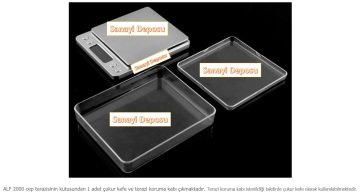 ALF 2000 Hassas Cep Terazisi - Hassasiyet: 0,1 gr. Max: 2000 gr.