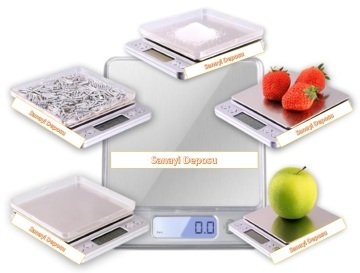 ALF 2000 Hassas Cep Terazisi - Hassasiyet: 0,1 gr. Max: 2000 gr.