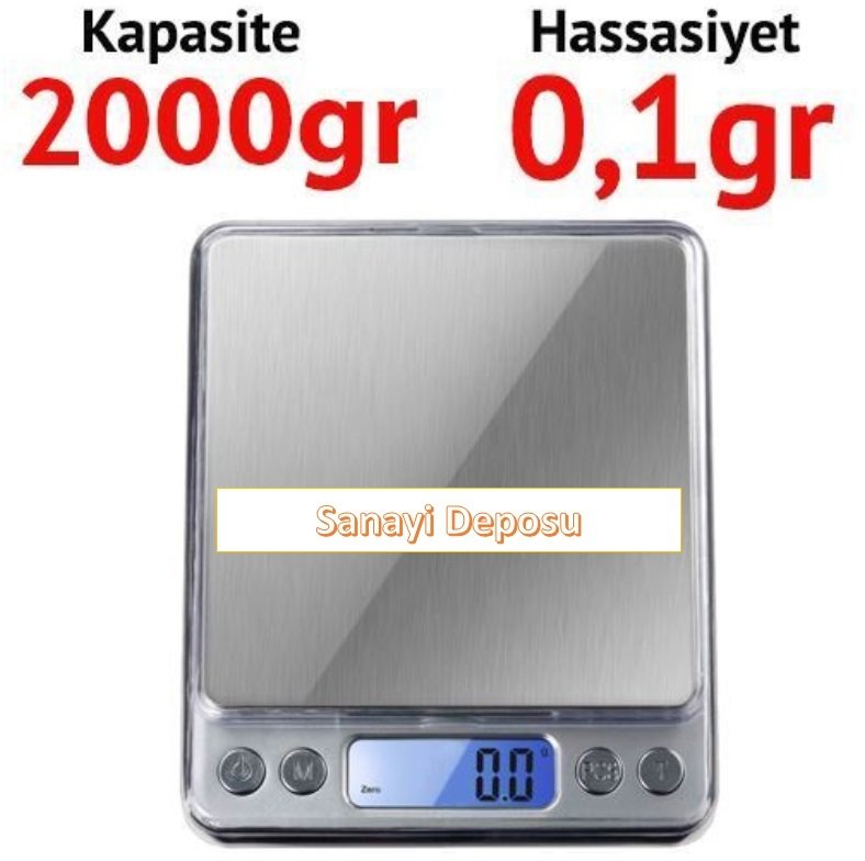 ALF 2000 Hassas Cep Terazisi - Hassasiyet: 0,1 gr. Max: 2000 gr.