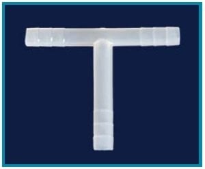 İSOLAB 052.24.008 hortum bağlantı parçası - T form - 8 mm çap (1 adet)