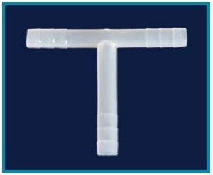 İSOLAB 052.24.010 hortum bağlantı parçası - T form - 10 mm çap (1 adet)