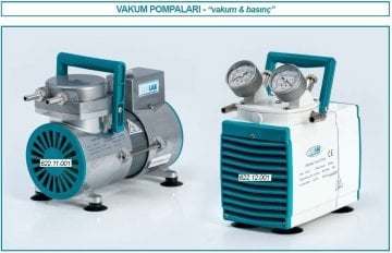 İSOLAB 622.12.001 pompa - vakum & basınç - diyafram - 30 lt/dak (1 adet)
