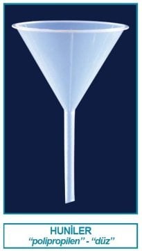 İSOLAB 041.02.080 huni - P.P - genel amaçlı - çap 80 mm (1 adet)