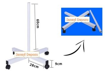 6017-8 Ayarlanabilir Işık Seviyeli Ayaklı ve Masaüstü Lup (8X)