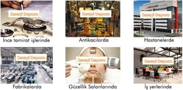 6017-8 Ayarlanabilir Işık Seviyeli Ayaklı ve Masaüstü Lup (8X)