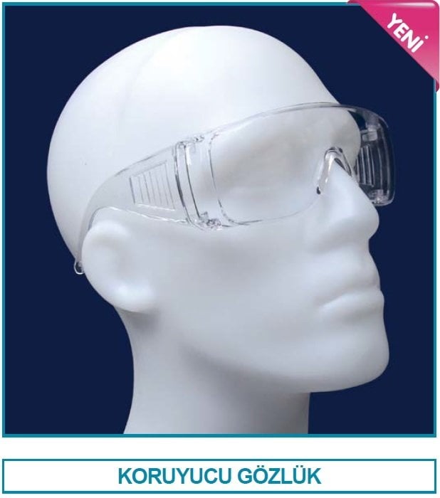 İSOLAB 080.40.003 koruyucu gözlük (1 adet)
