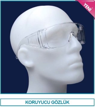 İSOLAB 080.40.003 koruyucu gözlük (1 adet)
