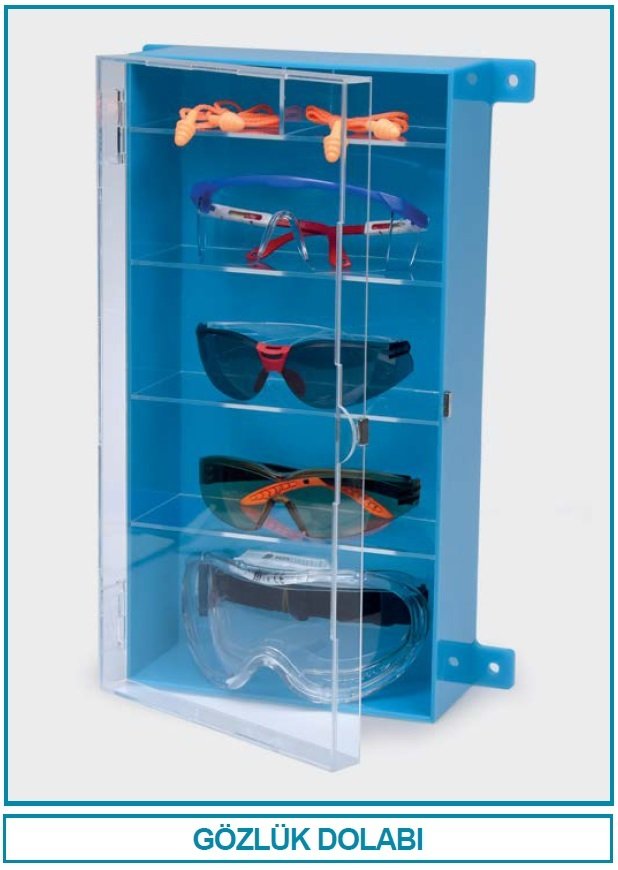 İSOLAB 080.40.101 dolap - gözlük için (1 adet)