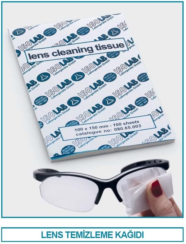 İSOLAB 080.65.003 lens silecegi (100 kağıt)